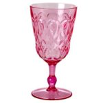 verre a pied rose