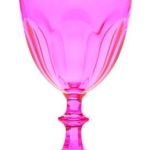 verre a pied rose