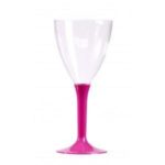 verre a pied rose