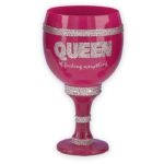 verre a pied rose