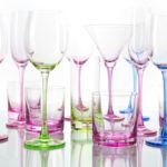 verre a pied rose