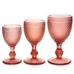 verre a pied rose