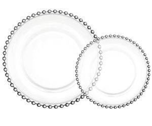assiette plate en verre