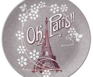 assiette plate tour eiffel