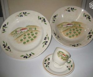 service de table provencal