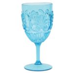 verre a pied turquoise