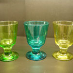verre a pied turquoise