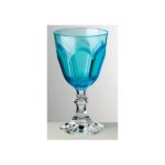 verre a pied turquoise