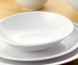 assiette creuse blanche
