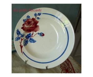 assiette creuse luneville