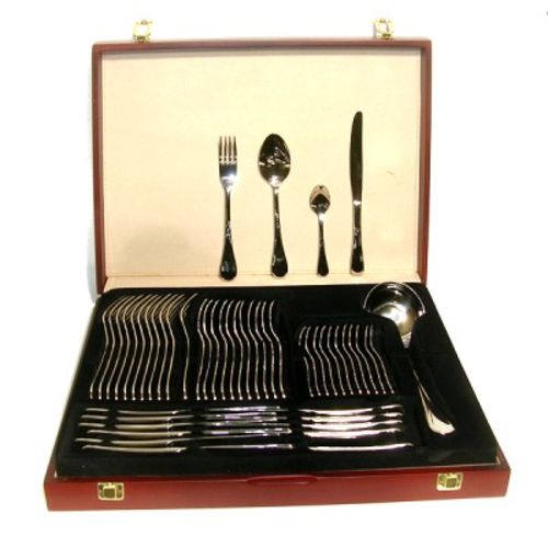 orfevrerie de la tour - menagere 49 pieces inox en ecrin dome
