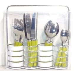 orfevrerie de la tour - menagere 49 pieces inox en ecrin dome