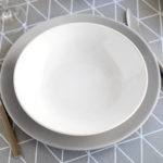 service de table faience blanc