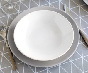 service de table faience blanc