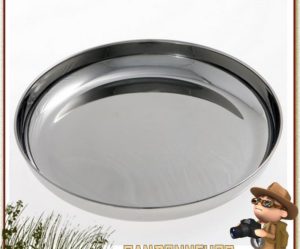 assiette creuse en inox