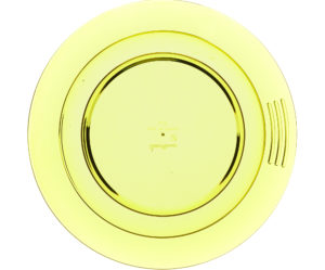 assiette creuse jaune