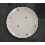assiette plate a pois