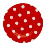 assiette plate a pois