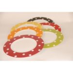 assiette plate a pois