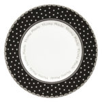 assiette plate a pois