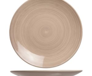 assiette plate taupe