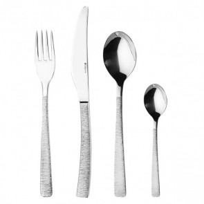 menagere samoa 24 pieces acier finition contrastee