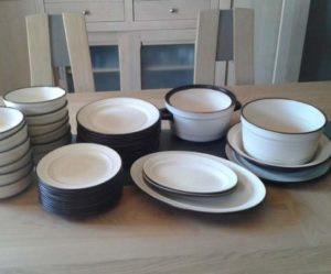 service de table en gres naturel