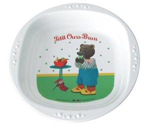 assiette creuse petit ours brun