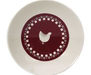 assiette plate histoire de poule