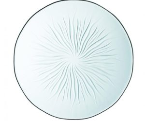 assiette plate transparente