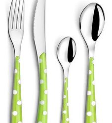 menagere 24 pieces en inox et manche plastique zephyr