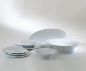 service de table blanc design