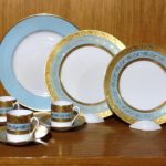 service de table turquoise