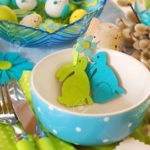 service de table turquoise