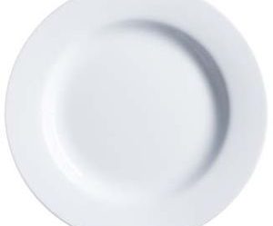 assiette plate porcelaine blanche pas cher