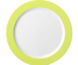 assiettes plates vertes