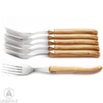 menagere 24 pieces laguiole manche bois d'olivier