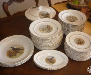 service de table oiseaux