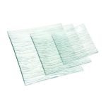 service de table verre transparent