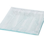 service de table verre transparent