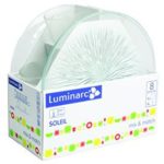 service de table verre transparent