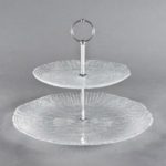 service de table verre transparent