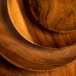 assiette plate acacia
