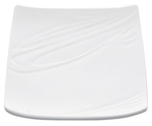 assiette plate carree porcelaine