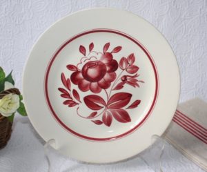 assiette plate sarreguemines