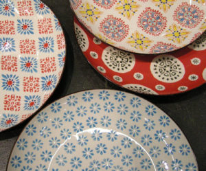 assiette plate vintage