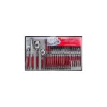 laguiole production menagere 24 pieces rouge
