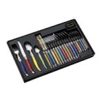 laguiole production menagere 24 pieces rouge