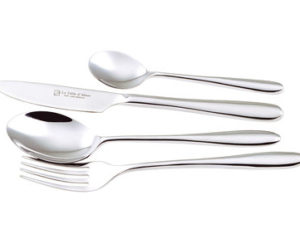 menagere 24 pieces inox - finition contrastee miroir sable savana