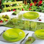 service de table en verre
